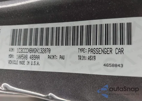 2016 Chrysler 200 Limited z USA, uszkodzony, nr VIN 1C3CCCAB0GN132070